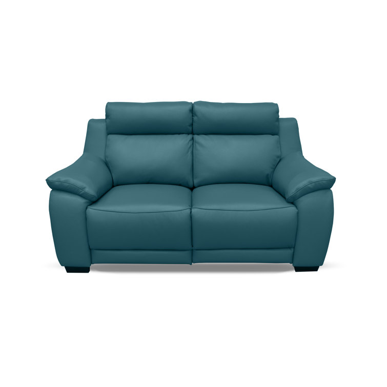 Ebern Designs Layahna 169Cm Genuine Leather Pillow Top Arm Reclining